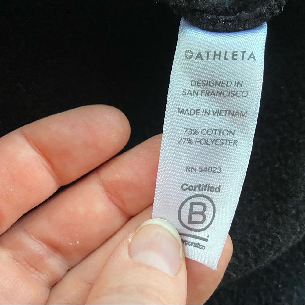 Athleta M black 24/7 funnel neck sweatshirt - Picture 7 of 11